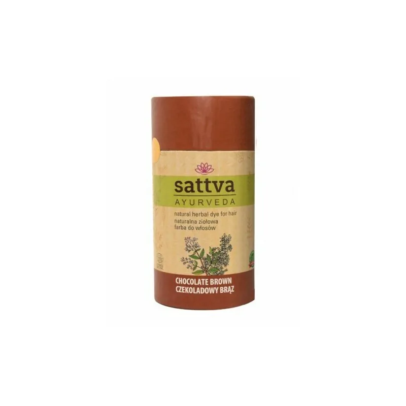 Vopsea de Par Sattva Ayurveda Henna Ciocolatiu Deschis 150g