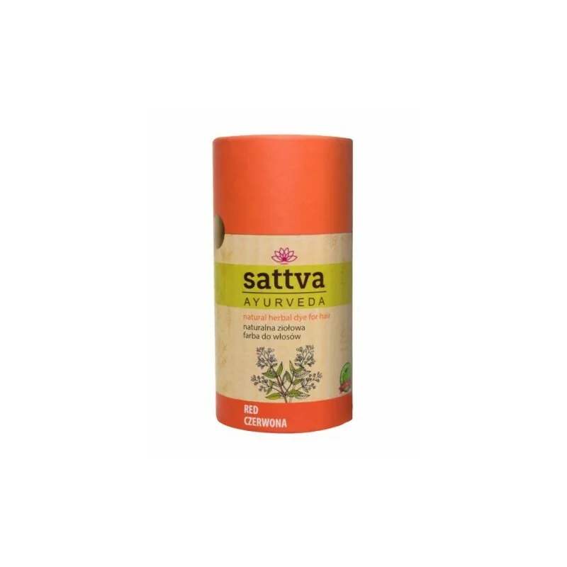 Vopsea de Păr Sattva Ayurveda Henna Pura 150g Roșu