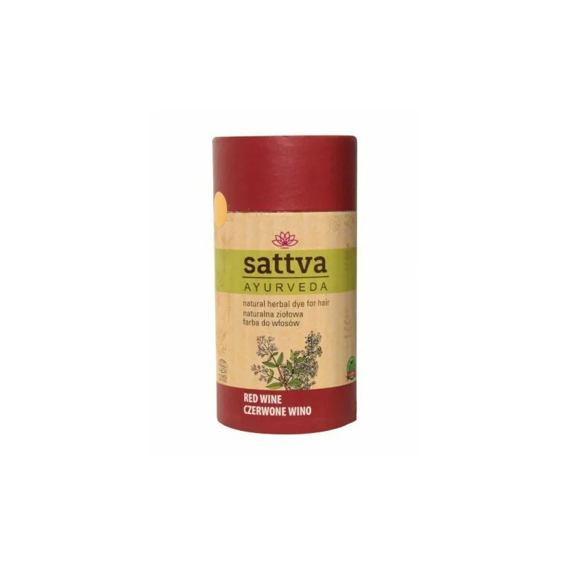 Vopsea de Păr Sattva Ayurveda Red Wine 150g