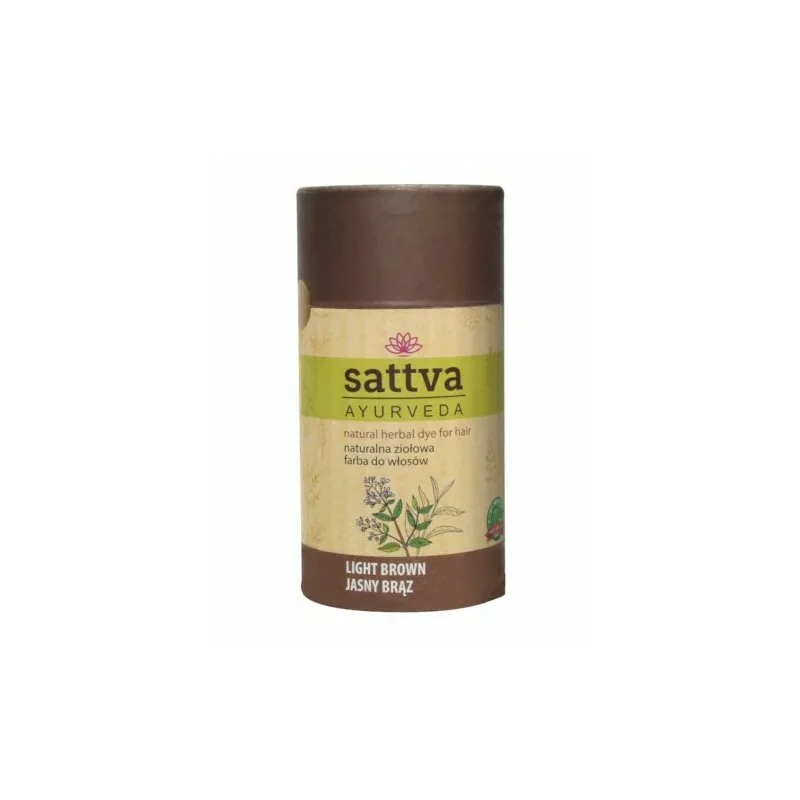 Vopsea de Par Sattva Ayurveda Saten Deschis 150g