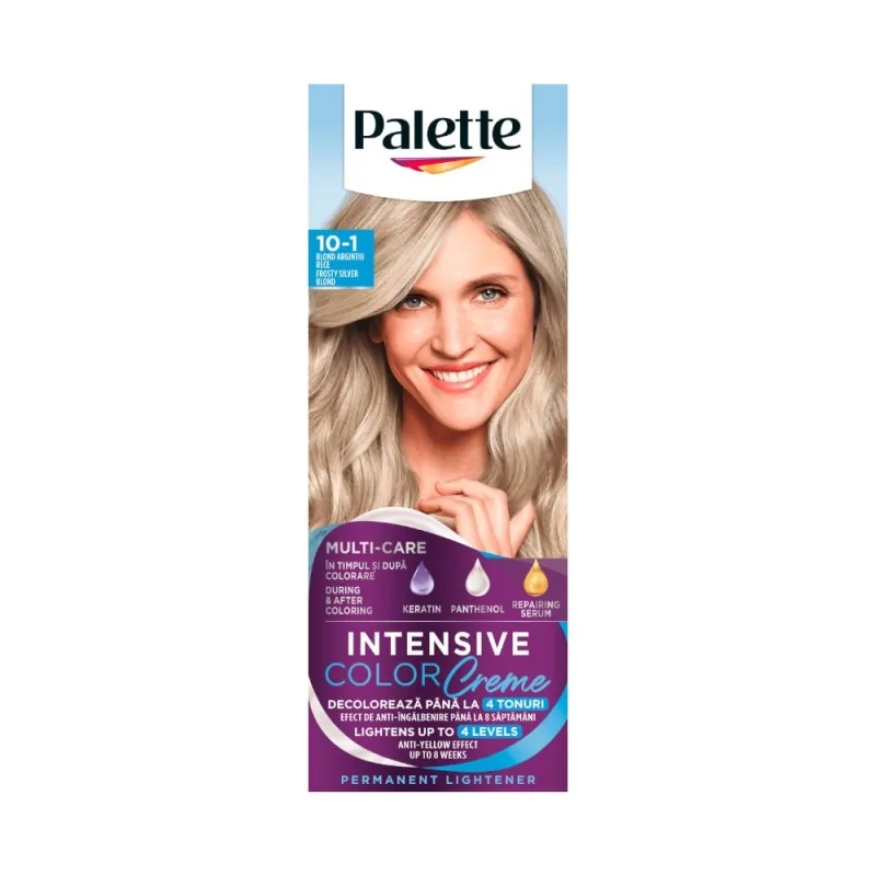 Vopsea de Par Schwarzkopf Palette Intensive Color Creme 110ml C10 Blond Argintiu Artic