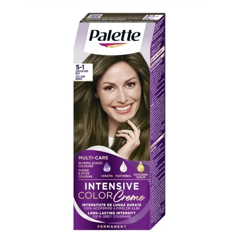 Vopsea de Par Schwarzkopf Palette Intensive Color Creme 5-1 Light Brown 110ml