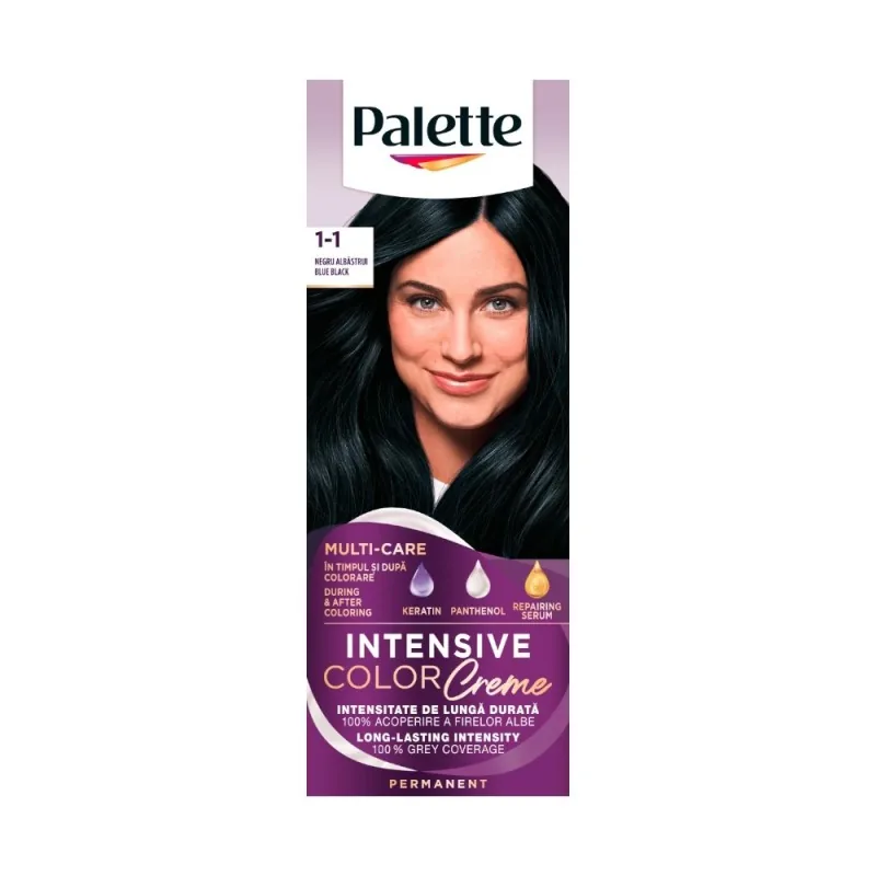 Vopsea de Par Schwarzkopf Palette Intensive Color Creme C1 Negru Albastrui 110ml