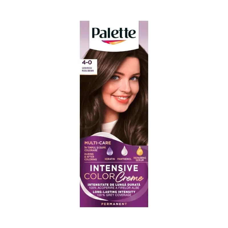 Vopsea de Par Schwarzkopf Palette Intensive Color Creme N3 Saten Mediu