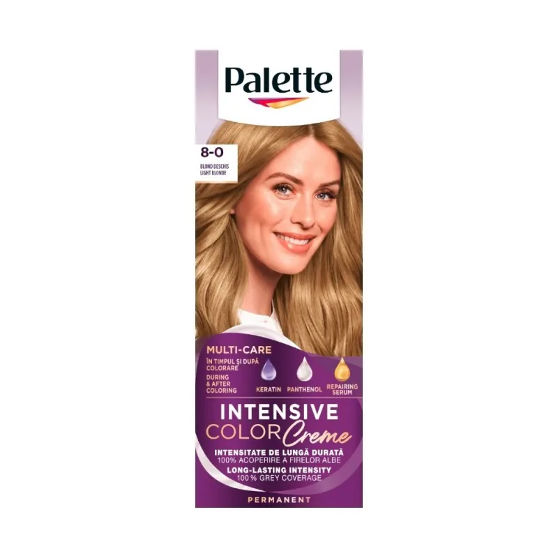 Vopsea de Par Schwarzkopf Palette Intensive Color Creme N7 Blond Deschis 110ml