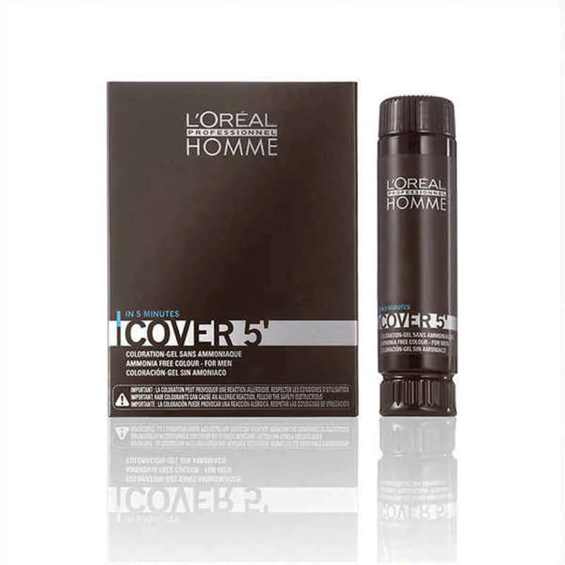 Vopsea de Par Semi-Permanenta L'Oreal Professionnel Homme Cover Nº 5 Set 3x50ml