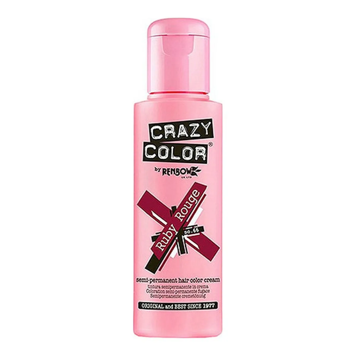 Vopsea de Par Semipermanenta Crazy Color No 66 Rosu 100ml