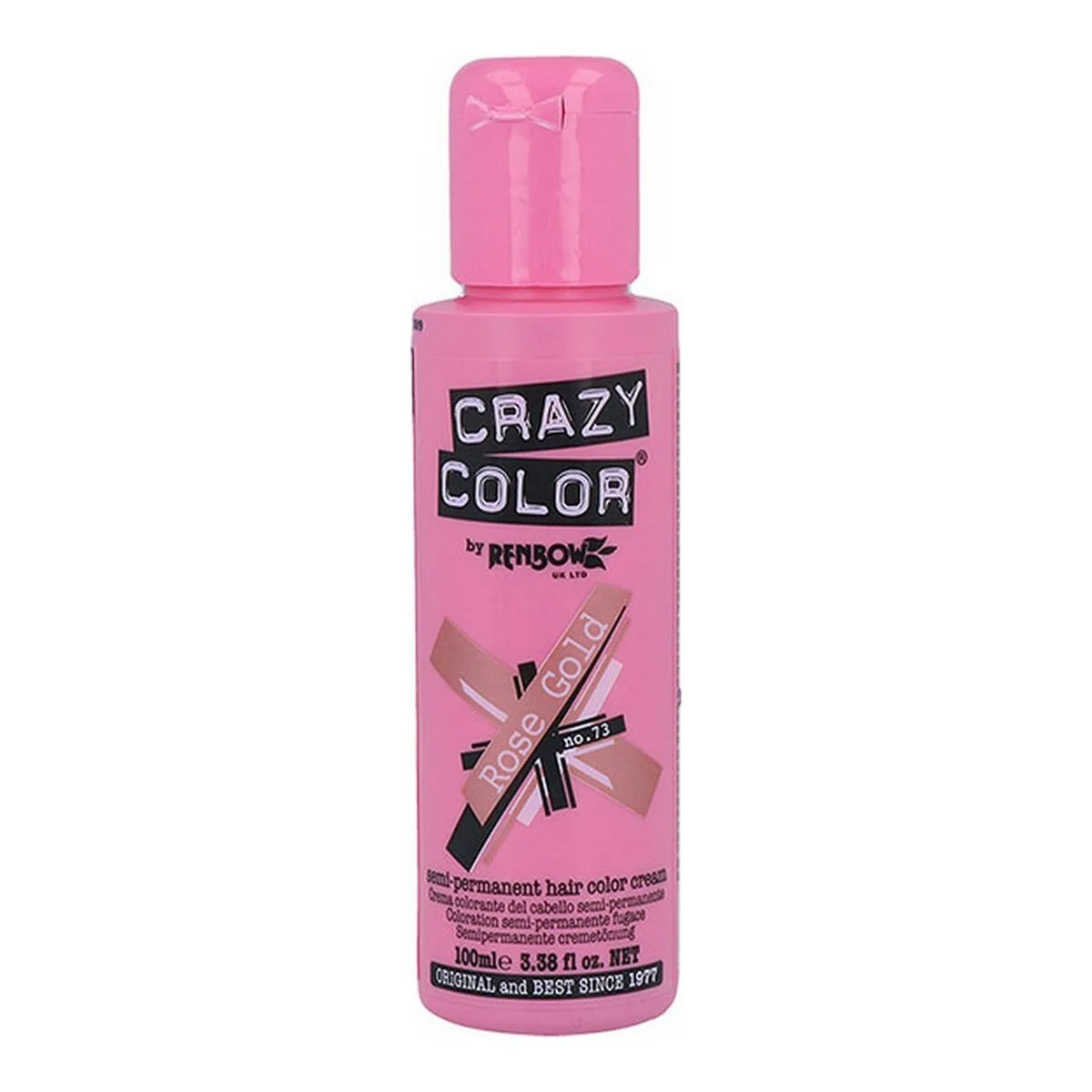 Vopsea de Păr Semipermanentă Crazy Color Rose Gold 100ml
