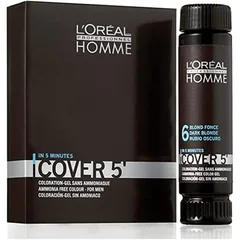 Vopsea de Par Semipermanenta Loreal Cover 5 Barbati Maro Inchis Set 3