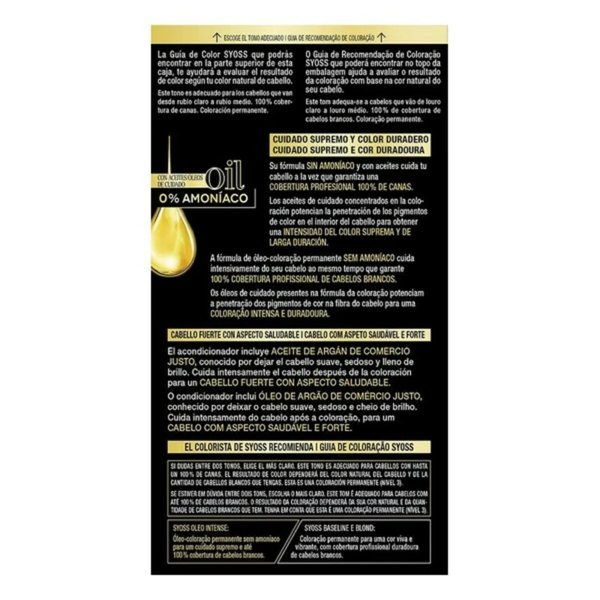 Vopsea de Par Syoss Olio Intense Blond Inghetat - imagine 2