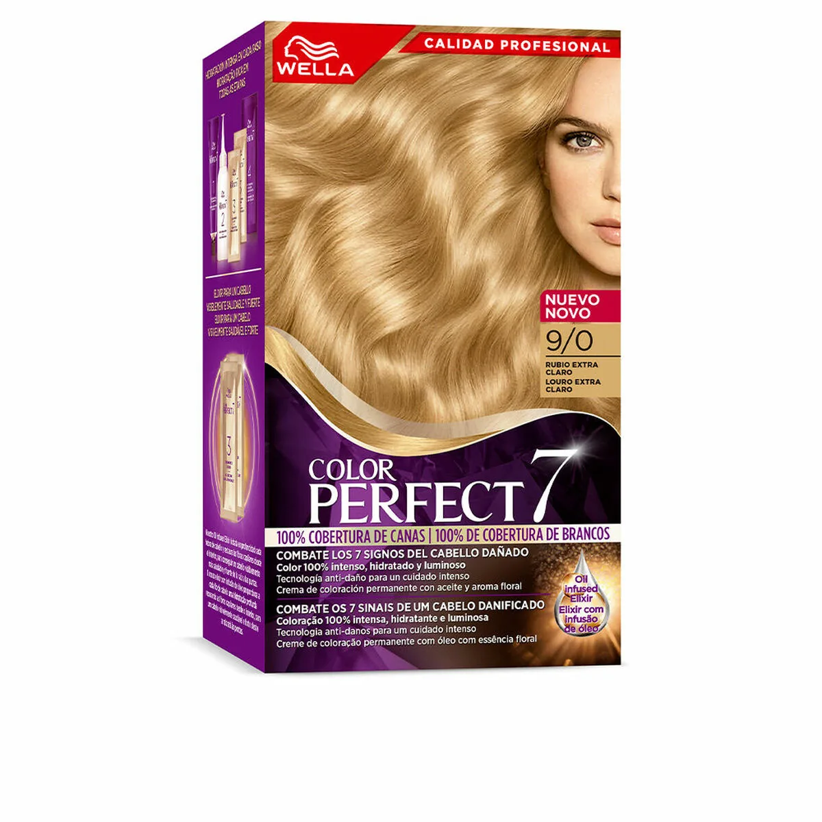 Vopsea de Par Wella Color Perfect 9/0 Blond Luminos 60ml