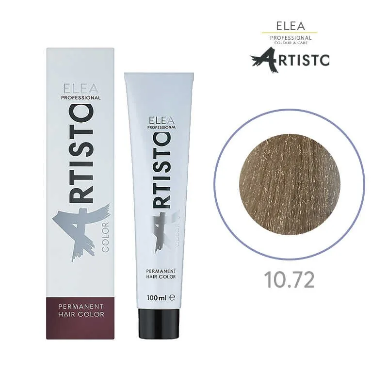 Vopsea Elea Professional Artisto Color 10/72 Blond Deschis Maro Violet 100ml