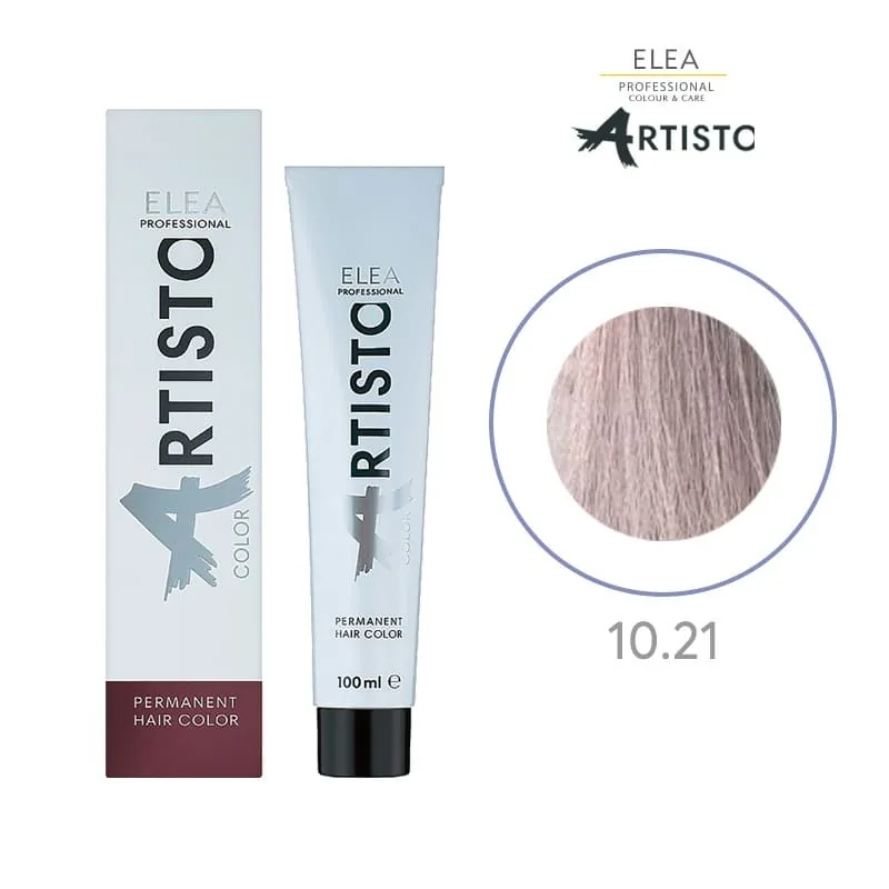 Vopsea Permanenta Elea Professional Artisto Color 10/21 Blond Deschis Violet Gri