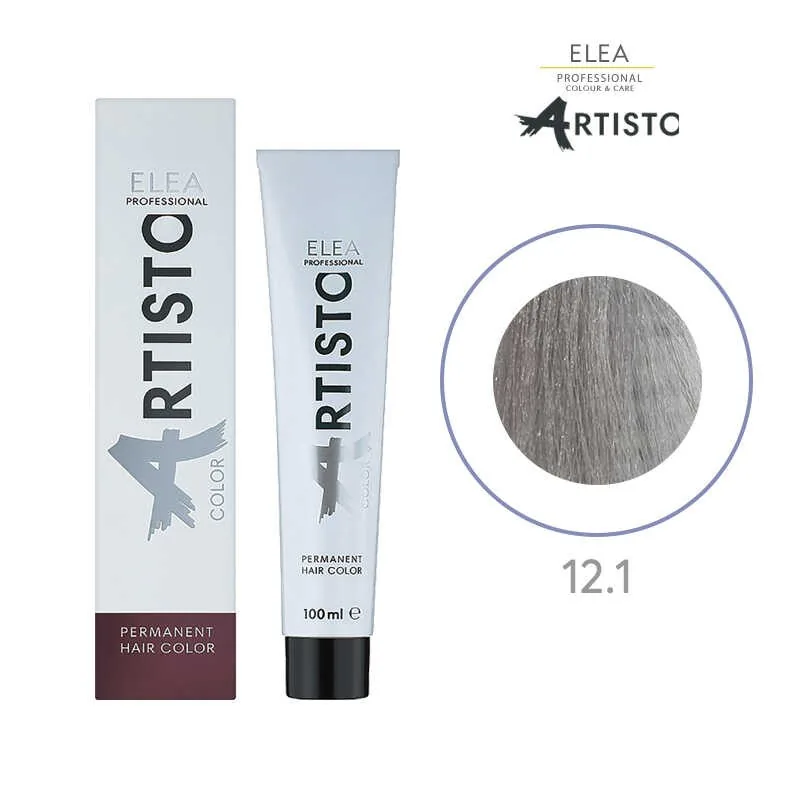 Vopsea Permanenta Elea Professional Artisto Color 12/1 Blond Special Gri 100ml