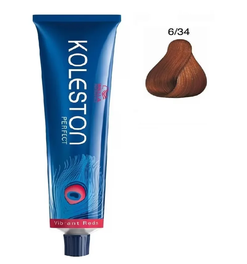 Wella Professionals Koleston Perfect 6/34 Dark Blonde Golden Red 60ml