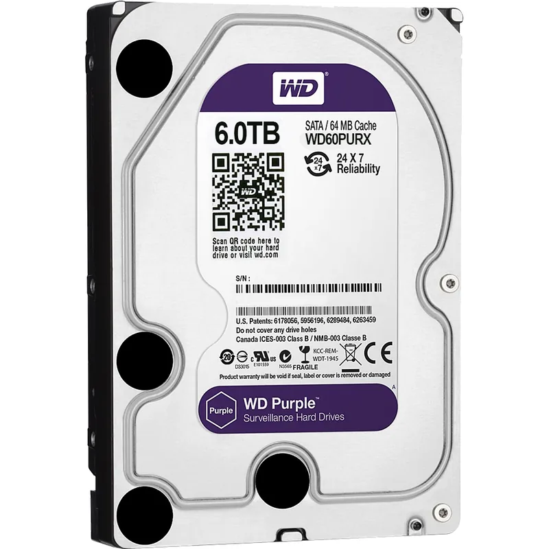 Western Digital Purple 6TB 64MB SATA3