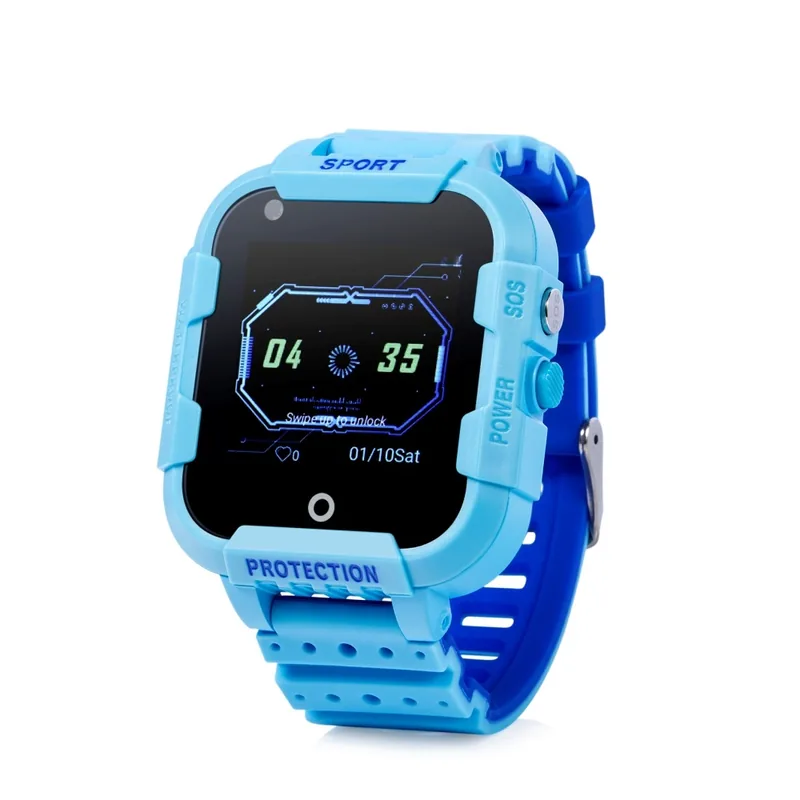 Wonlex KT12 Ceas Smartwatch Copii 4G GPS Albastru