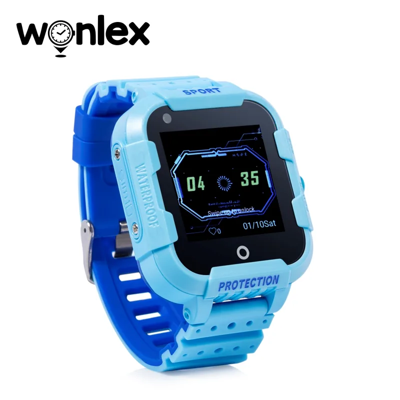 Wonlex KT12 Ceas Smartwatch Copii 4G GPS Albastru - imagine 2