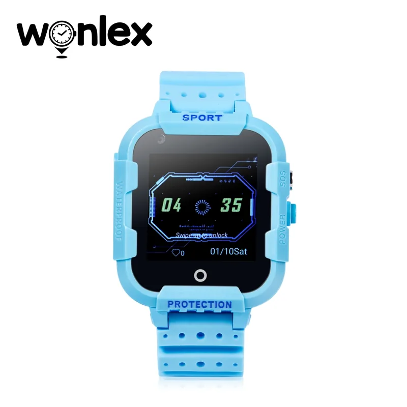 Wonlex KT12 Ceas Smartwatch Copii 4G GPS Albastru - imagine 3