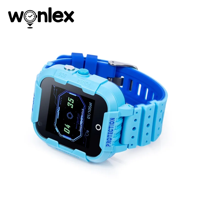 Wonlex KT12 Ceas Smartwatch Copii 4G GPS Albastru - imagine 6