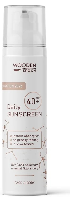 Emulsie Minerala de Protectie Solara Wooden Spoon SPF40 100ml