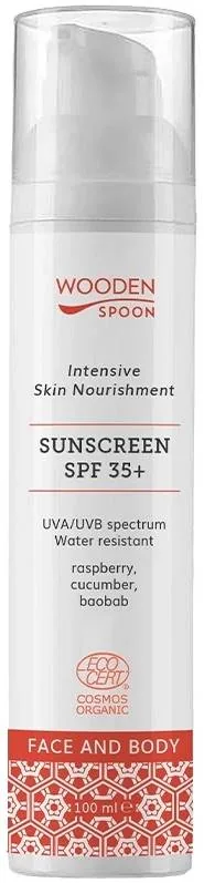 Loțiune de Protecție Solară Wooden Spoon Față și Corp SPF35+ 100ml
