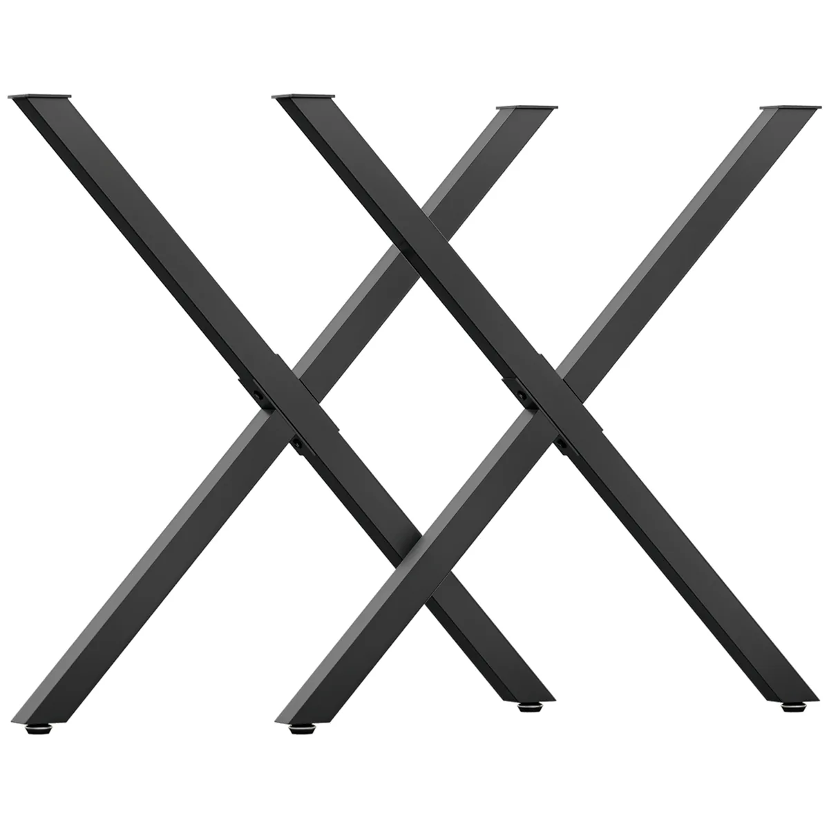 Picioare de Masă HOMCOM Industrial Set 2 70x72cm Negru