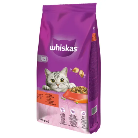 Hrana Uscata pentru Pisici Whiskas cu Vita 14kg Adulte